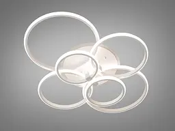 Стельова LED люстра Diasha 2526/6WH LED 3color біла 135Вт пульт димер - мініатюра 3