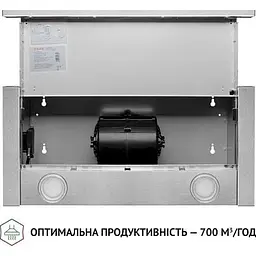 Витяжка телескопічна Perfelli TL 6212 I 700 LED - мініатюра 6