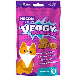 Ласощі для котів функціональні Necon Cripsy Cat Veggy Nuggets Dental 85 г     