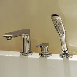 Змішувач Hansgrohe Metris врізний на край ванни 3 отвори 31190000 Хром - мініатюра 5