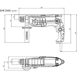 Перфоратор Metabo KHE 2445 (601709500) [135546] - мініатюра 4