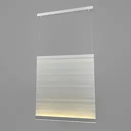 Підвісна LED-люстра з білим текстильним корпусом 75х70 см 4000K Line F Арт. MJ444-700*750 WT+WT