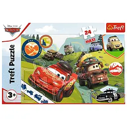 Пазли Trefl Весела Подорож Дісней Тачки Maxi 24 елементів (14352) - мініатюра 3