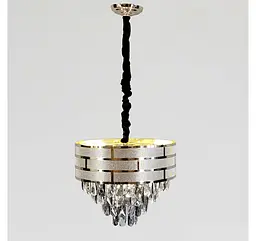 Кришталева підвісна люстра Artlight 884611/400, золото, 5 ламп E14, Ø40,2 см, від 6-15 м² - мініатюра 4