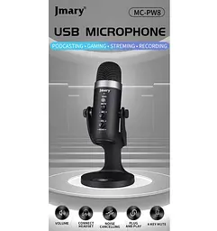 Професійний студійний конденсаторний мікрофон Jmary MCPW8 USB Black - мініатюра 9