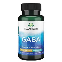 GABA 500 mg 100 капсул Swanson vit0006684