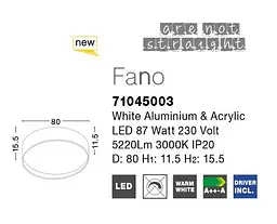Світильник стельовий Fano Nova Luce 71045003 - мініатюра 2