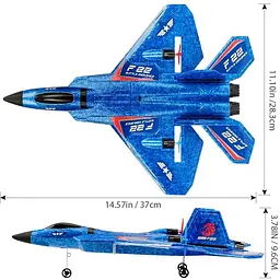Літак F-22 пінопластовий XPRO (41650-22_806) - мініатюра 4
