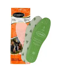 Вирізні устілки Corbby Aloe Vera - м'які латексні, з екстрактом алое вера, антибактеріальні, 35–46