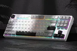 Клавіатура MageGee Light 87 RGB Blue Whale Switch Wireless (6971969728431-UA) Star White (G-000003944) - мініатюра 10
