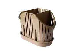 Сушарка для столових приладів 18х11,5х14см бежева Dr15Bg ТМММ-ПЛАСТ