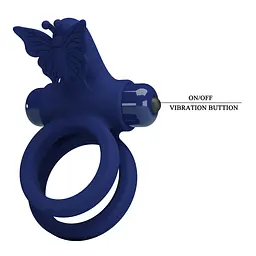 Віброкільце Pretty Love Passionate Ring синій - мініатюра 7