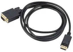 Кабель DisplayPort M - VGA M, 1.8м чорний