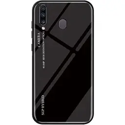 Чохол-бампер Primolux Gradient Glass для Samsung Galaxy M30 2019 (SMM305) Black - мініатюра 2