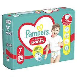 Підгузки Pampers Pants Giant Plus Розмір 7 (17+ кг) 42 шт (8700216341639) - мініатюра 2