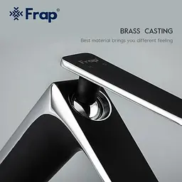 Змішувач для умивальника Frap F1057 чорний/хром Чорний матовий - мініатюра 3
