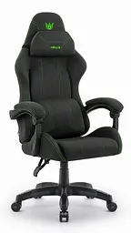 Комп'ютерне крісло Hell's HC-1014 Black-Green тканина