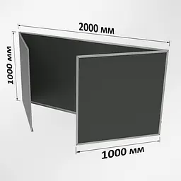 Крейдяна дошка ТСО грифельна 4000х1000 мм 5-поверхова