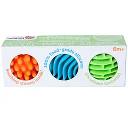 Прорізувач-брязкальце Fat Brain Toys Sensory Rollers Сенсорні кулі 3 шт. (F161ML) - мініатюра 3