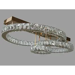 Люстра кільця Led Linisoln 7708-3D GD метал/скло золотий 3 лампи - мініатюра 2