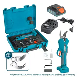 Konner & Sohnen Секатор акумуляторний Konner&Sohnen KS CPS20V-32 Case PLUS 20В акб 2х2А·рік d 15-32мм ЗП кейс 0.89кг - мініатюра 10