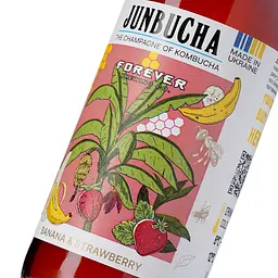 Напій безалкогольний слабогазований Forever Janbucha Banana & Strawberry 0.35 скло - мініатюра 5