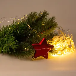 Гірлянда Chomik Штора" 150 LED теплий білий, 3x1,5 м, USB, з пультом, IP20, від мережі (5900779898479) - мініатюра 3