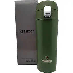 Термочашка Krauzer 350 мл зелена (86-350Matte Khaki) - мініатюра 4