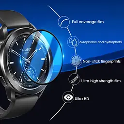 Захисна плівка VSKEY з рамкою для смартгодинника Xiaomi Watch S3 / S1 1 шт. - мініатюра 4