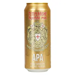 Уцінка. Пиво Templarske АPA світле нефільтроване 5% 0.5 л 