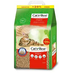 Наповнювач для котячого туалету Cat’s Best Original Еко Плюс деревний 10+2 л/5.2 кг (арт.JRS319116)