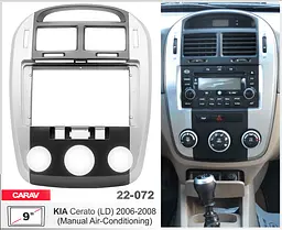 Перехідна рамка KIA Cerato Carav 22-072 - мініатюра 5