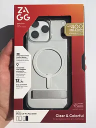 Чохол протиударний ZAGG Gear4 Santa Cruz MagSafe KS Clear Case для iPhone 17 Pro Max Прозорий із підставкою - мініатюра 2