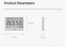 Датчик Термометр гігрометр + годинник ATuMan TH2 Clock Thermometr Hygrometer (Китайська версія) - мініатюра 8