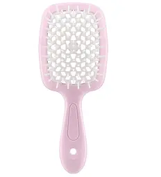 Щітка для волосся рожева з білим Superbrush Janeke