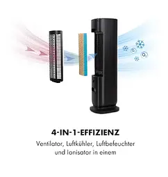 Мобільний кондиціонер вентилятор Klarstein Polar Tower Smart (10035831) - мініатюра 3