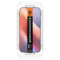 Захисне скло Spigen Glas.tR EZ Fit HD Transparency для iPhone 16 Pro (1 шт.) (AGL07935) - мініатюра 5
