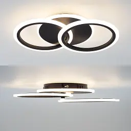 Cвітлодіодна люстра MOKA 3R 60 Вт 440x250x70 мм Чорна ESLLSE - мініатюра 2