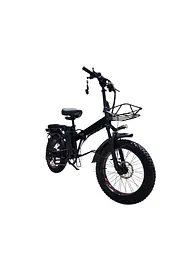 Електровелосипед VOLTO Flex 20" 1000W 26Ah PAS Чорний - мініатюра 2