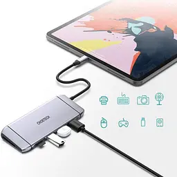Концентратор Choetech HUB-M15 9 in 1 USB-C Multiport Adapter - мініатюра 4