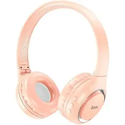 Навушники Hoco Bluetooth W41 Charm BT headphones рожеві