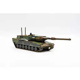 Дерев'яний 3D конструктор PuzzleOk Танк Леопард 206-0260, 206 деталей - мініатюра 3