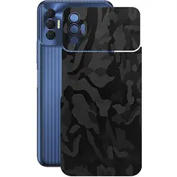 Защитная пленка StatusSKIN для Tecno Spark 8p KG7n Корпус Винил Камуфляж черный