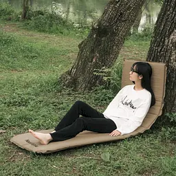 Килимок cамонадувний Naturehike (NH20DZ003) 5 см - одномісний - бежевий - мініатюра 3