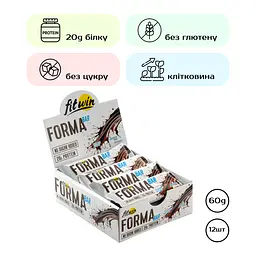 Протеїнові батончики FitWin Forma Bar Chocolate 720 г (12 шт. x 60 г) - мініатюра 2