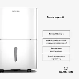 Осушувач повітря KLARSTEIN DryFy 20 л/24 год (10046367)
 - мініатюра 2