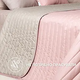 Покривало на ліжко Ideia з декортивними подушками пудрово сіре 220х240 см (8000035831_пудра/сірий) - мініатюра 11