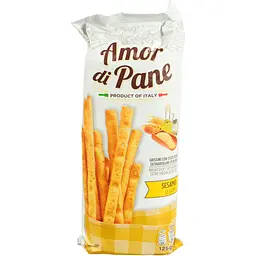 Грісіні Amor Di Pane Sesamo з сезамом 125 г