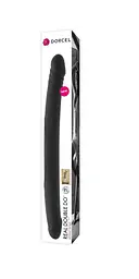 Фалоімітатор двосторонній Dorcel Real Double Do Black, діаметр 4 см, довжина 42 см - мініатюра 2