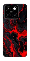 TPU чохол Demsky Black red marble для ZTE Blade A55 4G
